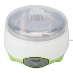 Kompakt Yoghurt Maker Machine Rustfrit Stål Beholder Yoghurt Maker til hjemmelavet DIY Yoghurt Grøn 15W EU stik 220V
