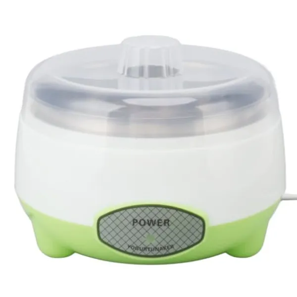 Kompakt Yoghurt Maker Machine Rustfrit Stål Beholder Yoghurt Maker til hjemmelavet DIY Yoghurt Grøn 15W EU stik 220V