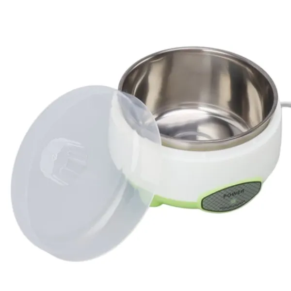 Kompakt Yoghurt Maker Machine Rustfrit Stål Beholder Yoghurt Maker til hjemmelavet DIY Yoghurt Grøn 15W EU stik 220V