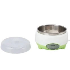 Kompakt Yoghurt Maker Machine Rustfrit Stål Beholder Yoghurt Maker til hjemmelavet DIY Yoghurt Grøn 15W EU stik 220V