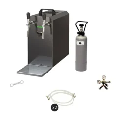 Komplet sæt - fadølsanlæg - Stream 50 2 linjer tør køler, spil køler 50 liter/h, KEG:Type M, KEG 2:Typ G