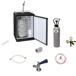 Komplet sæt - ølkøleskab op til 50L tønder (ølstang) - inkl. Elegant søjle og kompensator hane, KEG:Type A Best
