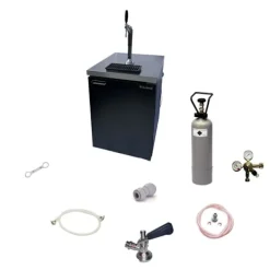 Komplet sæt - ølkøleskab op til 50L tønder (ølstang) - inkl. Elegant søjle og kompensator hane, KEG:NC adapter Best
