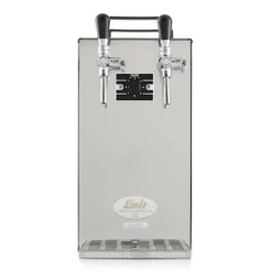 Komplet sæt fadølsanlæg kontakt 40 / K 2 linjer, 50 liter/h rustfrit stål, med membranpumpe, øl tryk, KEG 2:Type M, KEG:NC adapter Clearance