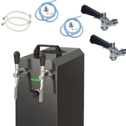 Komplet sæt fadølsanlæg stream 50 / К 2 linjer, 50 liter/h rustfrit stål, med membranpumpe, øl tryk, KEG:Typ G, KEG 2:KeyKeg
