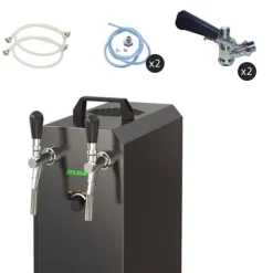 Komplet sæt fadølsanlæg stream 50 / К 2 linjer, 50 liter/h rustfrit stål, med membranpumpe, øl tryk, KEG:Typ G, KEG 2:KeyKeg