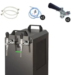 Komplet sæt fadølsanlæg STREAM 80K med luftpumpe, ølkasse, flowkøler 2-linet tørkøler, KEG:5 liters adapter, KEG 2:Type M Sale