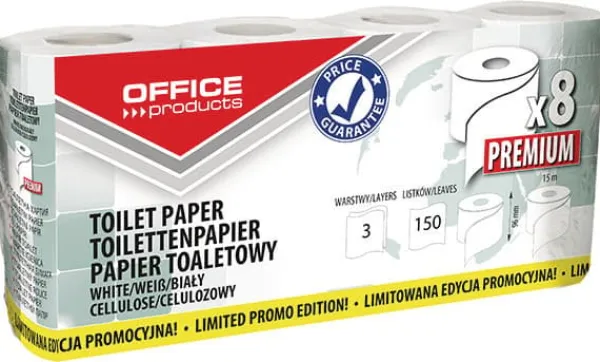 Toiletpapir>Kontorprodukter Premium 3w toiletpapir /8 ruller/ '22046129-14'