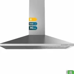 Konventions-emhætte Cecotec Bolero Flux PM 903500 Inox B Stål 90 x 46,5 cm Sale
