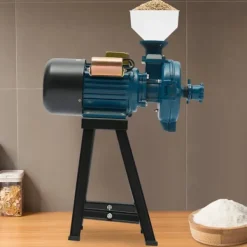 Kornkværn 2200W 220V, elektrisk til tørre korn/ris/majs, med tragt, EU-stik, orange Sale