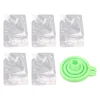 Kornopbevaringsposesæt - Genanvendelige gennemsigtige poser til ris, korn, mel, nødder (5 stk) Outlet