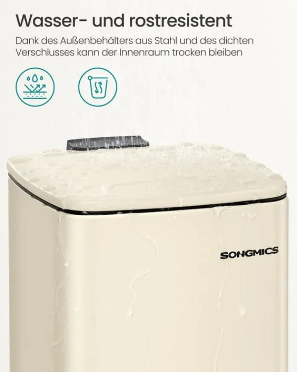 Skraldespande & Papirkurve>Kosmetikspand 6 liter sandbeige