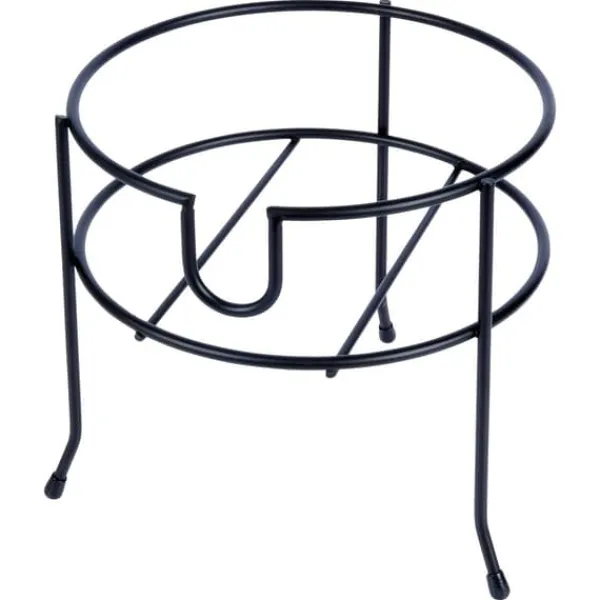 Drikkevareautomater>Krukkeholder med hane, sort metal, 20 cm