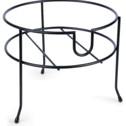 Krukkestander med hane, sort metal, 23 cm, VILDE 229072 Clearance