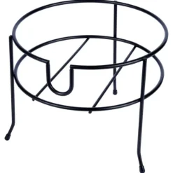 Krukkestander med hane, sort metal, 23 cm, VILDE 229072 Clearance