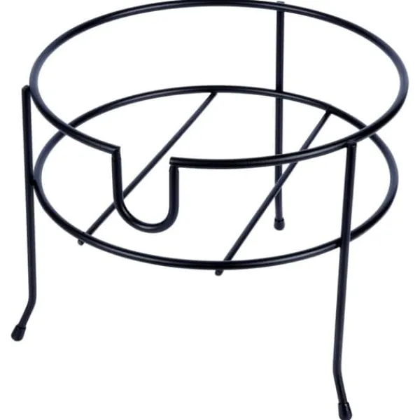 Krukkestander med hane, sort metal, 23 cm, VILDE 229072 Clearance