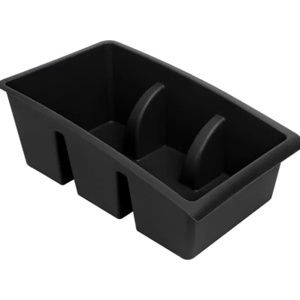 Køkkenorganisering>Krydderibeholder sort 25x15x9 cm