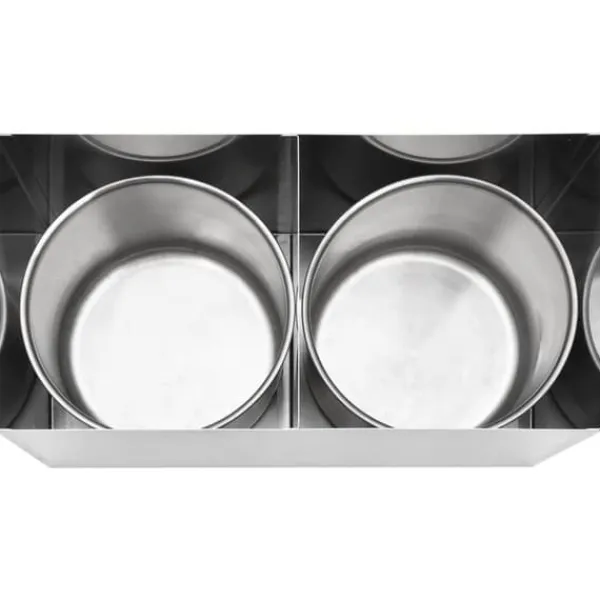 Saucekander>Krydderibeholdere - Living saucedispenser 2 x 3,5 l rustfrit stål