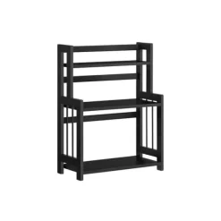 Krydderihylde med 3 niveauer – Pladsbesparende – Brun / Sort Clearance