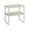 Krydderihyldesæt med 2 stabelbare bar cappuccino beige - 19,5 x 29,7 x 15,8 cm Hot