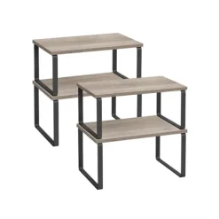 Krydderihyldesæt med 4 stk. med metalramme 19,5 x 29,7 x 15,8 cm Clearance