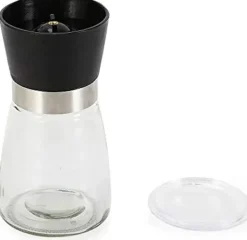 Krydderikværn sæt - Salt- og peberkværn - Manuel 6-pak - Glas - Miljøvenlig - Mørk khaki New