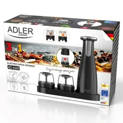 Krydderikværnsæt Adler AD 4449B Sort Hot