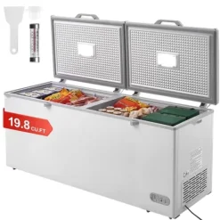Kummefryser 19,8 cu.ft / 561 L dybfryser med 4 aftagelige kurve, energieffektiv, rummelig opbevaring Outlet