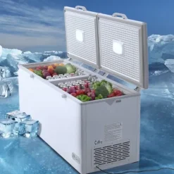 Kummefryser 19,8 cu.ft / 561 L dybfryser med 4 aftagelige kurve, energieffektiv, rummelig opbevaring Outlet