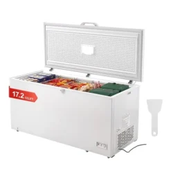 Kummefryser 17,2 ku.ft / 488 L dybfryser med 4 aftagelige kurve, stor kapacitet, energieffektiv Outlet