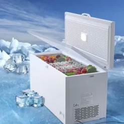 Kummefryser 17,2 ku.ft / 488 L dybfryser med 4 aftagelige kurve, stor kapacitet, energieffektiv Outlet