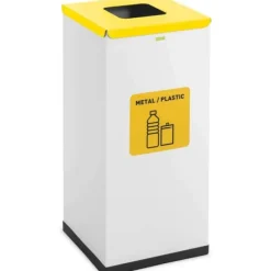 Kurvebeholder til sortering af affaldssorteringsaffald 60 l - metalplast Discount