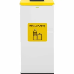 Kurvebeholder til sortering af affaldssorteringsaffald 60 l - metalplast Discount