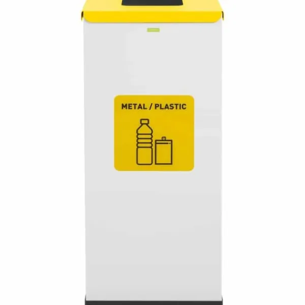 Kurvebeholder til sortering af affaldssorteringsaffald 60 l - metalplast Discount