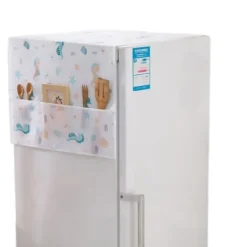Kylskåpsdammskydd PEVA Home Vatten- och oljetätande Kylskåpsskydd Handduk för kök Seahorse House 130x55cm/51.2x21.7in Outlet