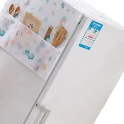 Kylskåpsdammskydd PEVA Home Vatten- och oljetätande Kylskåpsskydd Handduk för kök Seahorse House 130x55cm/51.2x21.7in Outlet