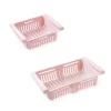 Køleskabe>Kylskåpslåda Infällbar multifunktionsutrymmesbesparande förvaringslåda för kylskåp Rosa 20,5x16,4x7,6 cm / 8,1x6,5x3,0in