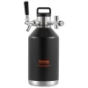 Ølhaner>Øl Growler Tap System, 21x21x40 cm, Rustfrit Stål