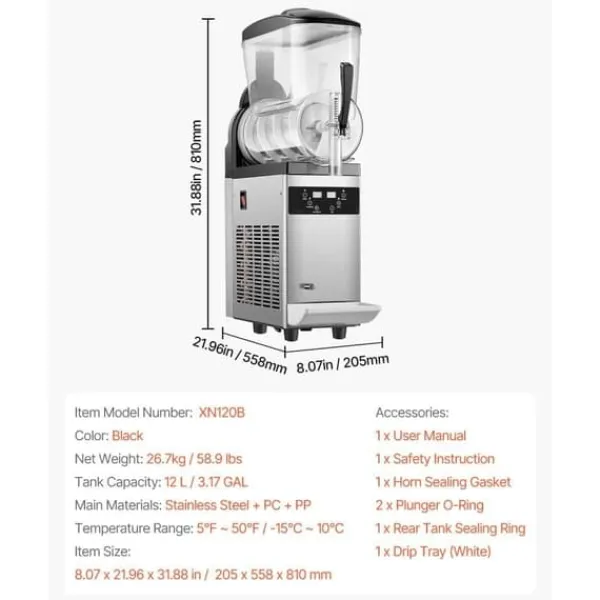 12L Kommerciel Slushy Maskine, Margarita Smoothie, Frosne Drikke, Hurtig Hydrering, Perfekt til Fester og Arrangementer. Discount