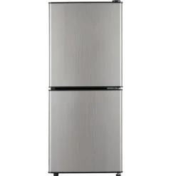 106L minikøleskab, 60L køleskab + 46L fryser, 7 temperaturer, sølvdør, LED-lys, justerbare hylder, 166 kWh/år Hot