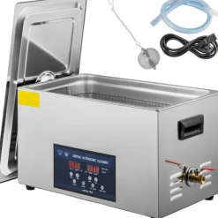 Ultralydsrenser>30L Ultralydsrens med dobbelt frekvens og varmelegeme. Ideel til rengøring af smykker, protese og kredsløb. 28/40KHz.