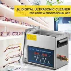 Ultralydsrenser>6L Ultralydsrenser med dualfrekvens og varme, perfekt til rengøring af smykker, dele, proteser og kredsløb. 28/40KHz.