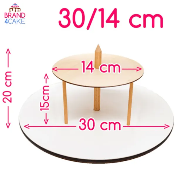 Serveringsfad & Skåle>2-lags kagefad 30/14 cm Brand4Cake
