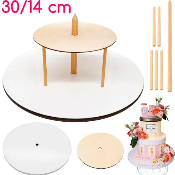 Serveringsfad & Skåle>2-lags kagefad 30/14 cm Brand4Cake