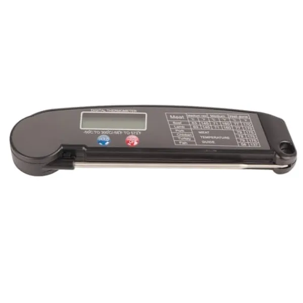 LCD digitalt madlavningstermometer med foldbar sonde køkken madlavning grill grill temperaturmåler Outlet