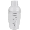 Läcksäker transparent PC-harpiks cocktailshaker mixer med vægtstangsværktøj (300 ml) Sale