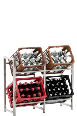 Vinflaskeholdere>Lennert 4-pak drikkevarekassestativ 31 x 47 x 75 cm
