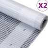Madfolie>Leno-presenninger 2 stk. 4x15 m 260 g/m² - Robust og alsidig | Farve: Hvid