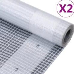 Madfolie>Leno-presenninger 2 stk. 4x15 m 260 g/m² - Robust og alsidig | Farve: Hvid