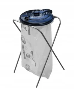 Låg til rammen af affaldssækstativet 120 l. Sort